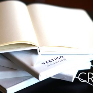 Logo print on notebook