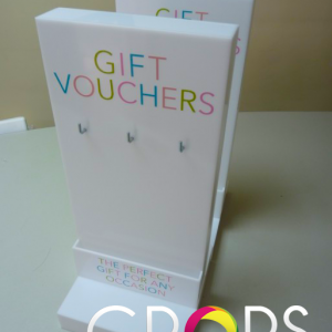 Plexiglass voucher holders