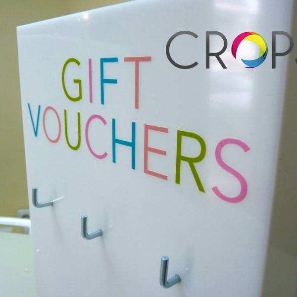 Plexiglass voucher holders
