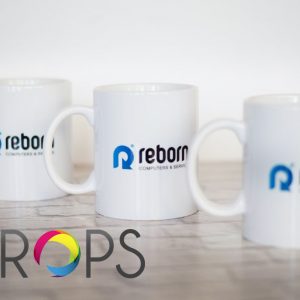 One-sided and double sided printing on cups