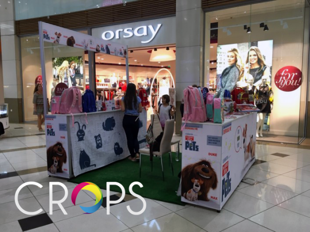 Advertising booth for promotion