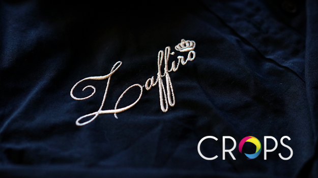 Embroidered logos, advertising agency