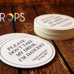 Wedding mug coasters