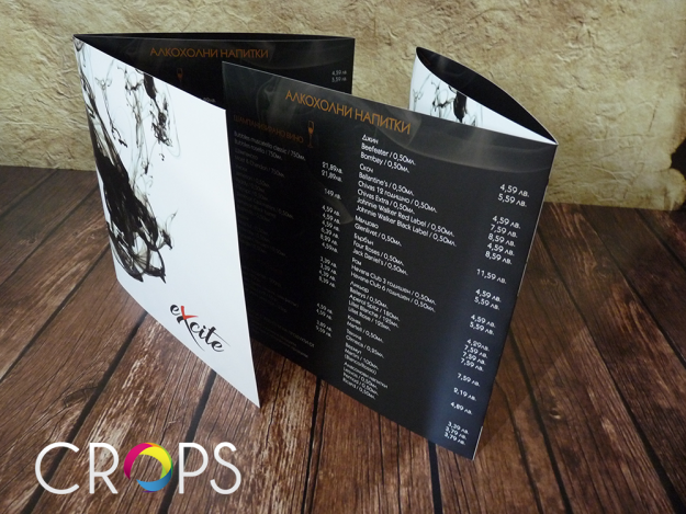menu printing, advertising agency