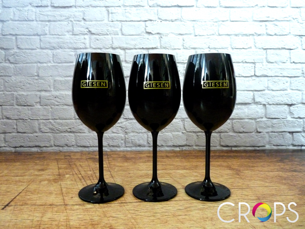 Glasses with logo Giesen, advertising agency