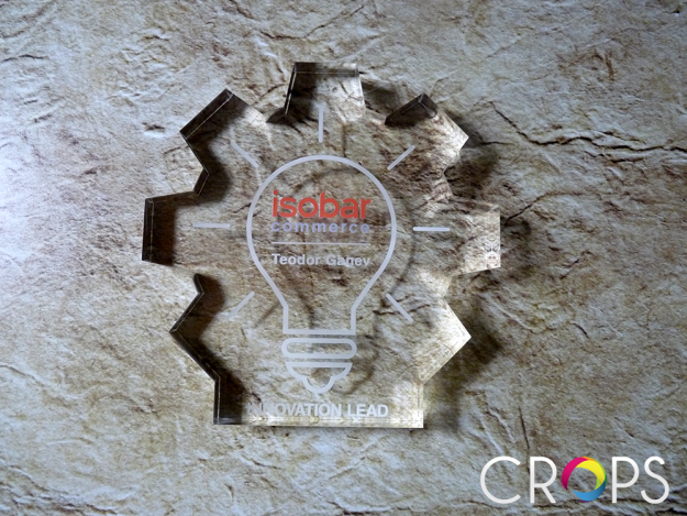 Plaques for Isobar, advertising agency