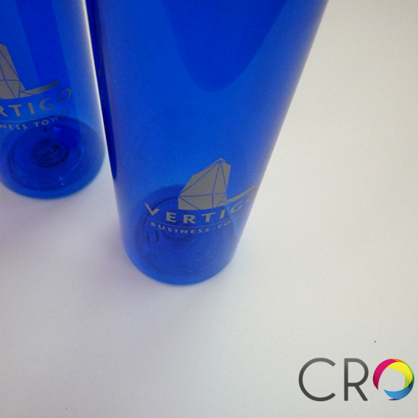 Bottles with logo, advertising agency
