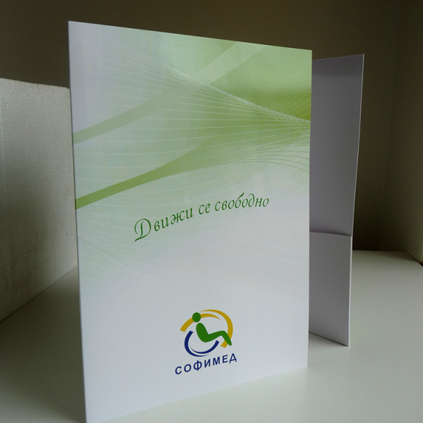 Presentation folders, advertising agency