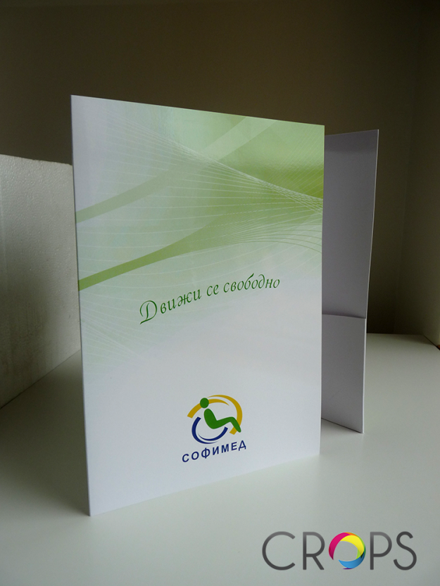 Presentation folders, advertising agency