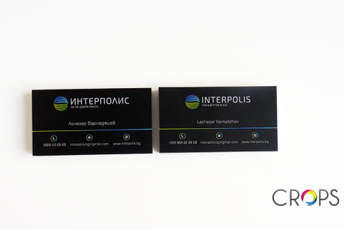 Black businnes cards, advertising agency